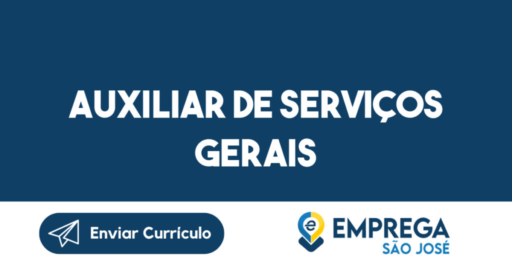 Auxiliar De Serviços Gerais-Jacarei - Sp 1