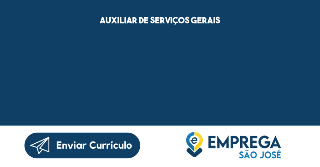 Auxiliar De Serviços Gerais-São José Dos Campos - Sp 1