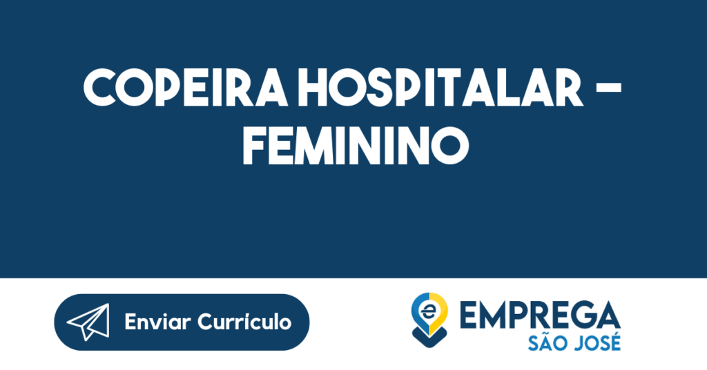 Copeira Hospitalar - Feminino-São José Dos Campos - Sp 1