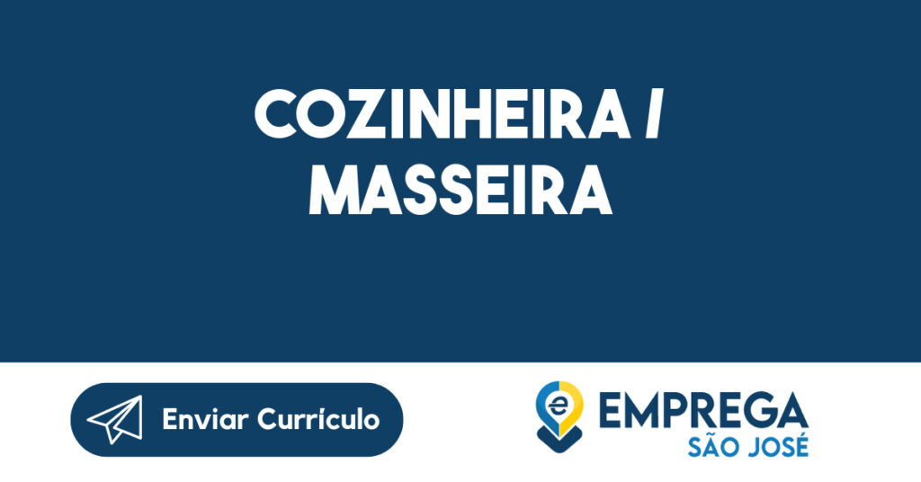 Cozinheira / Masseira-São José Dos Campos - Sp 1