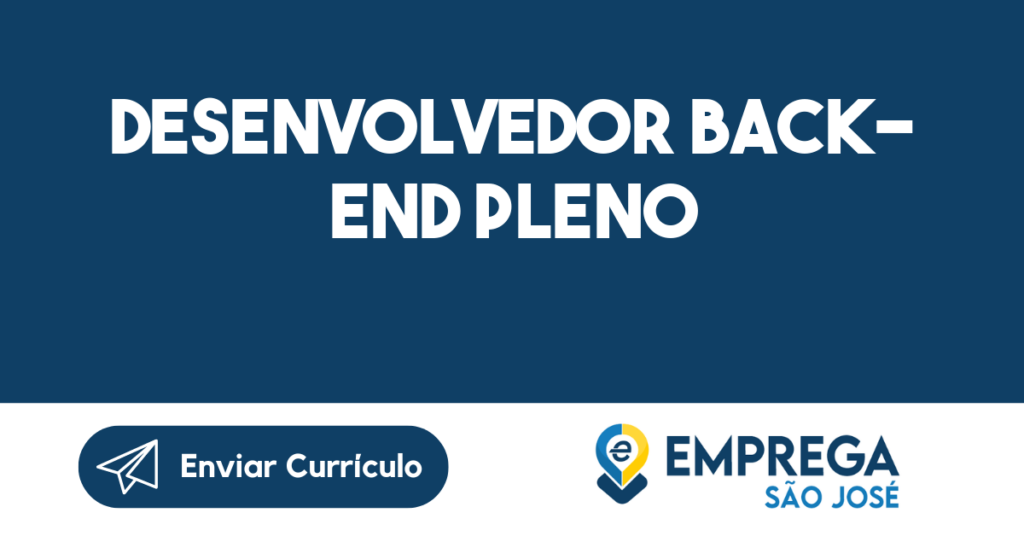 Desenvolvedor Back- End Pleno-São José Dos Campos - Sp 1