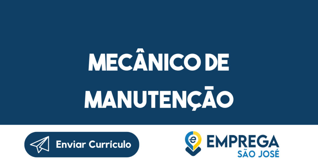 Mecânico De Manutenção-Jacarei - Sp 1