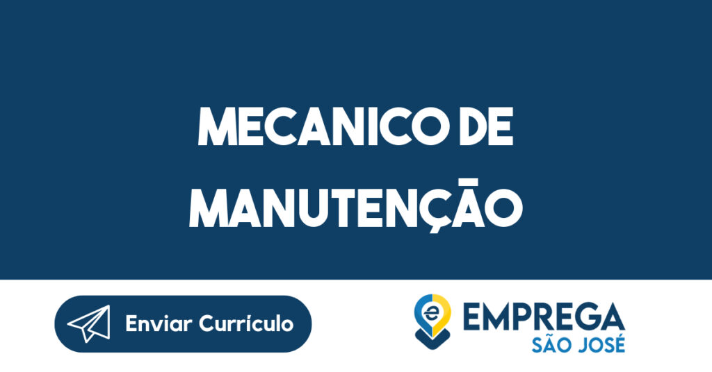 Mecanico De Manutenção-São José Dos Campos - Sp 1