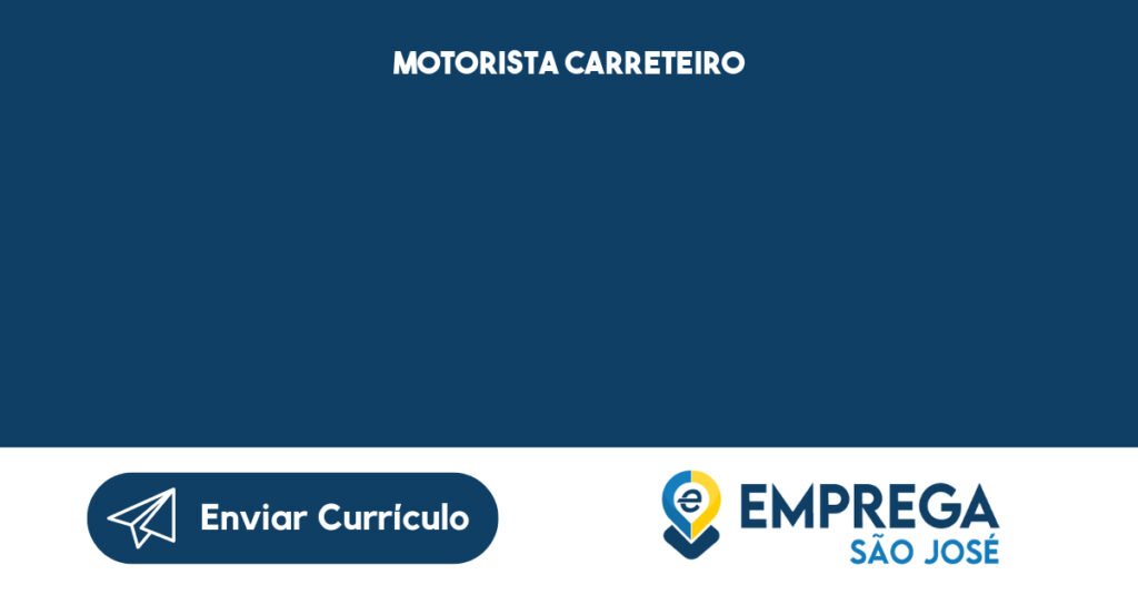 Motorista Carreteiro-São José Dos Campos - Sp 1