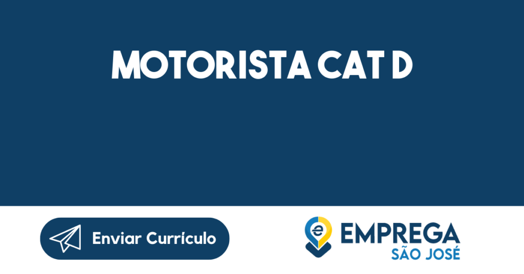 Motorista Cat D-Jacarei - Sp 1