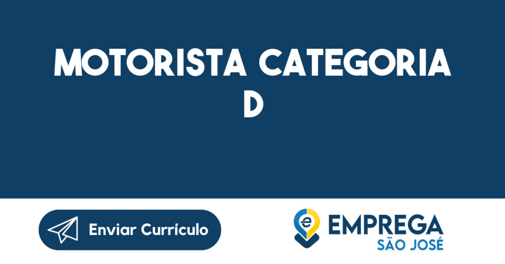 Motorista Categoria D-São José Dos Campos - Sp 1