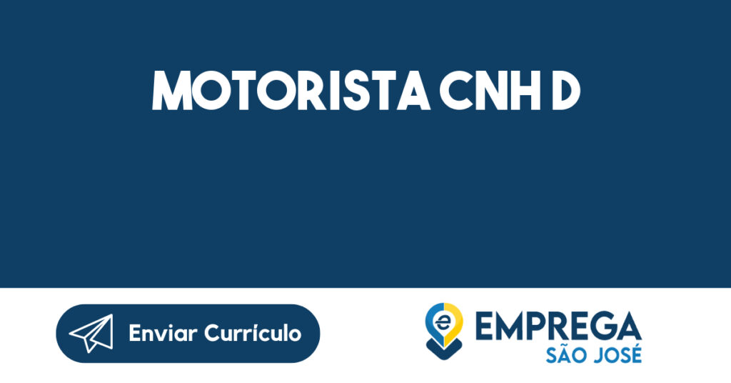 Motorista Cnh D-São José Dos Campos - Sp 1