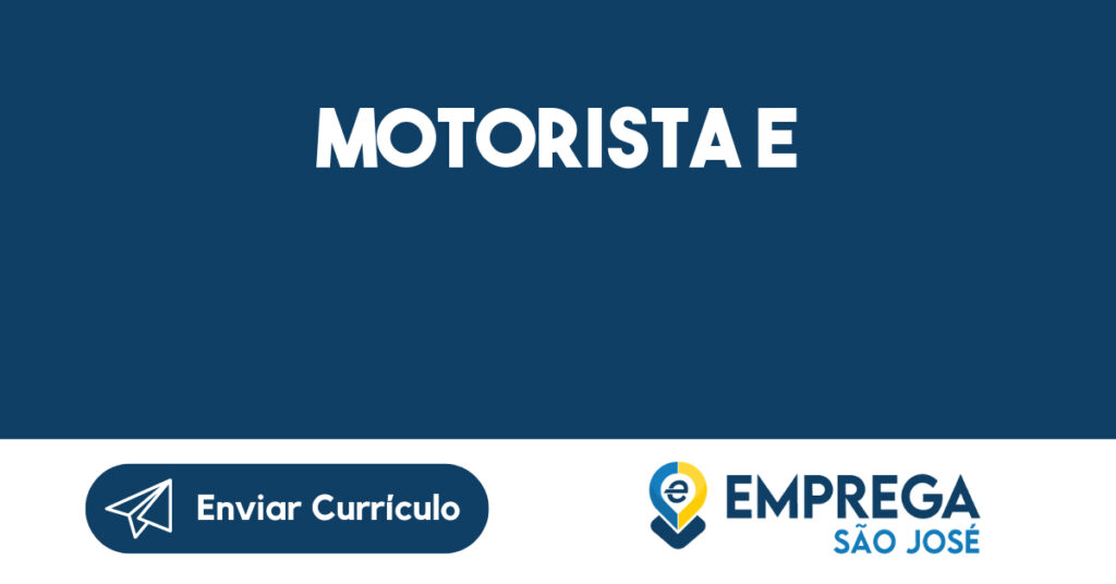 Motorista E-Jacarei - Sp 1