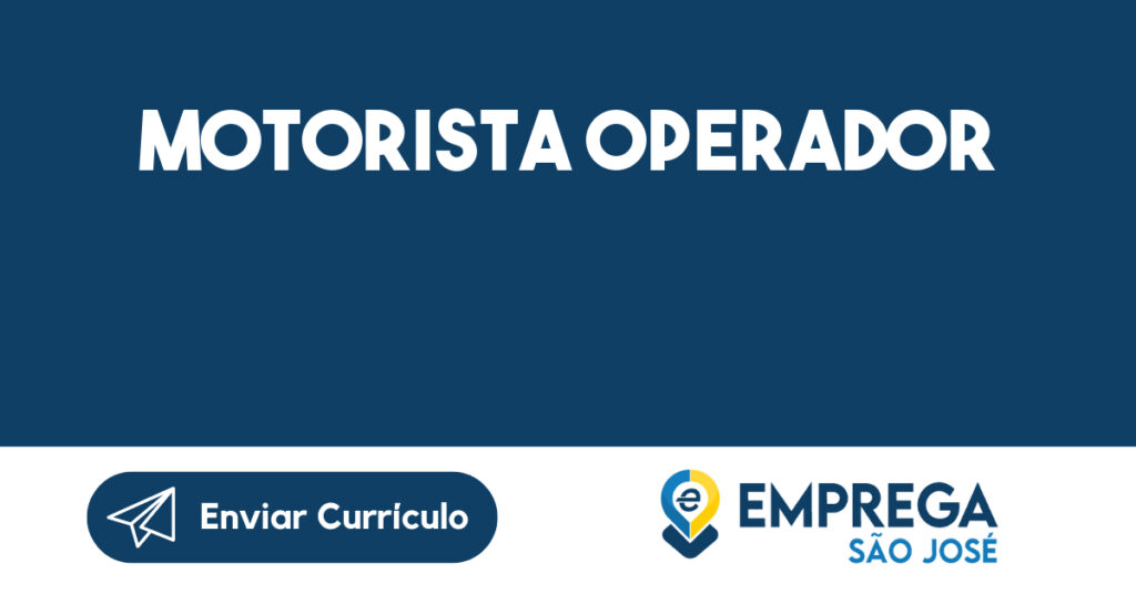 Motorista Operador-São José Dos Campos - Sp 1