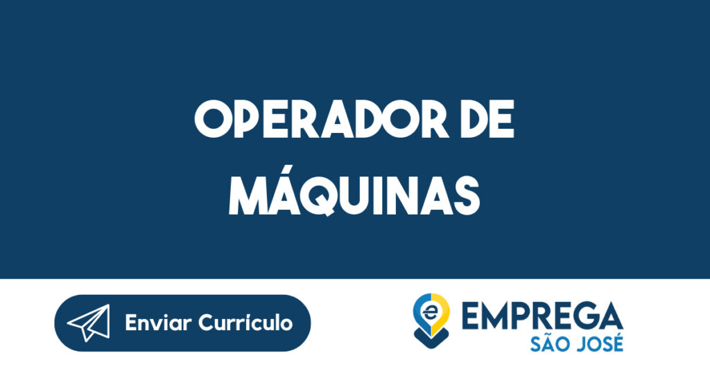 Operador De Máquinas-Jacarei - Sp 1