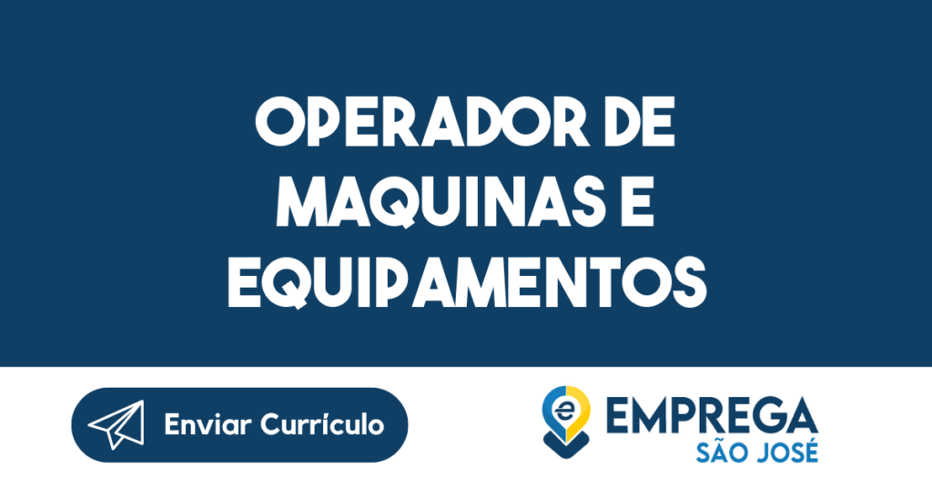 Operador De Maquinas E Equipamentos (Empilhaderista Com Carta D)-São José Dos Campos - Sp 1