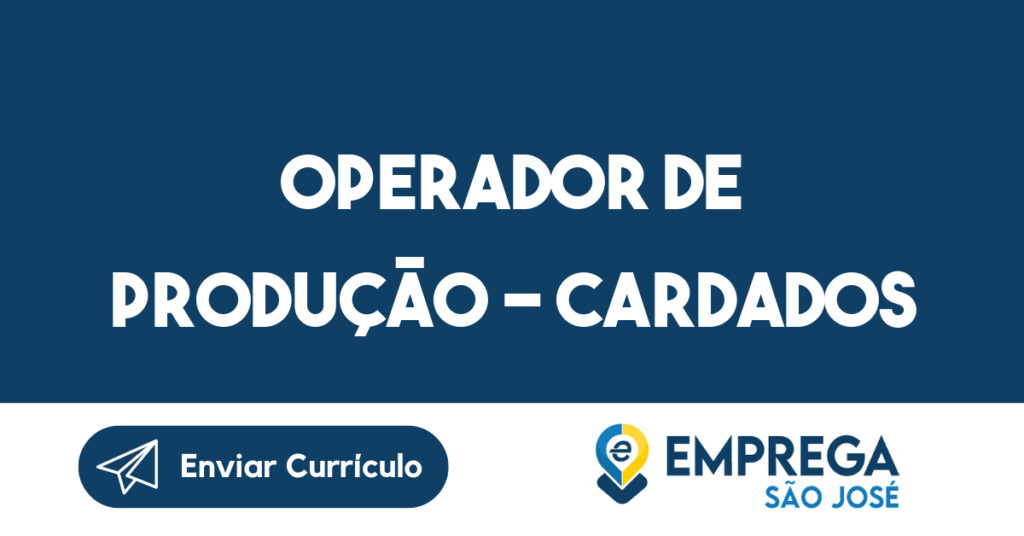 Operador De Produção - Cardados-Jacarei - Sp 1