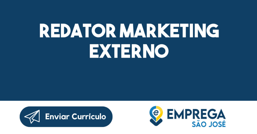 Redator Marketing Externo-São José Dos Campos - Sp 1