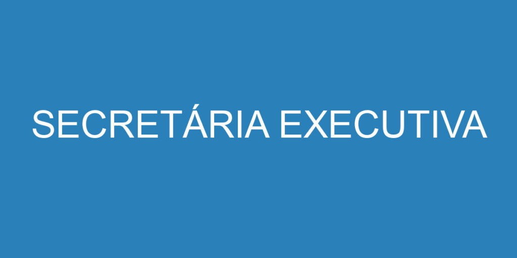 Secretária Executiva 1