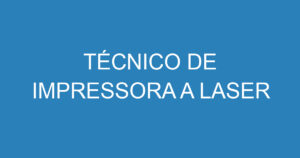 Técnico De Impressora A Laser 14