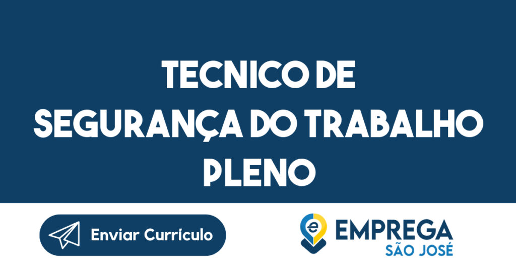 Tecnico De Segurança Do Trabalho Pleno -São José Dos Campos - Sp 1