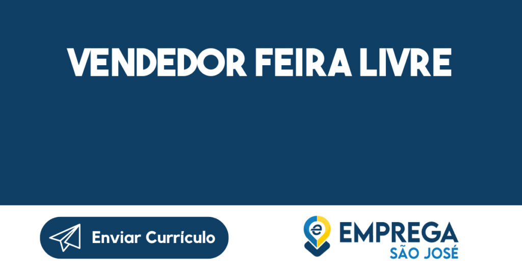 Vendedor Feira Livre-São José Dos Campos - Sp 1