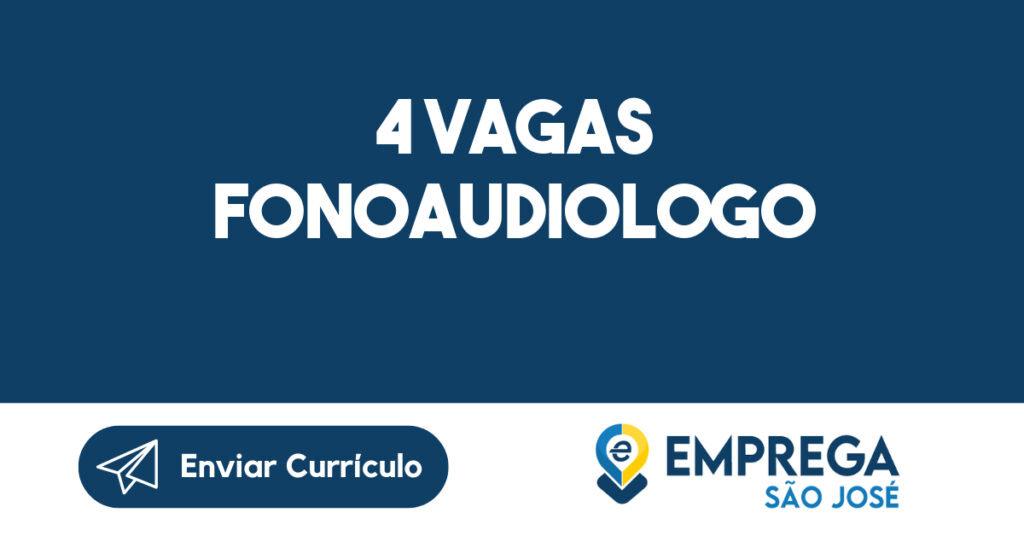 4 Vagas Fonoaudiologo-São José Dos Campos - Sp 1