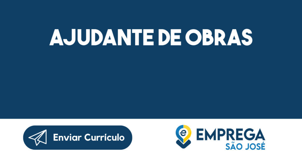 Ajudante De Obras-São José Dos Campos - Sp 1