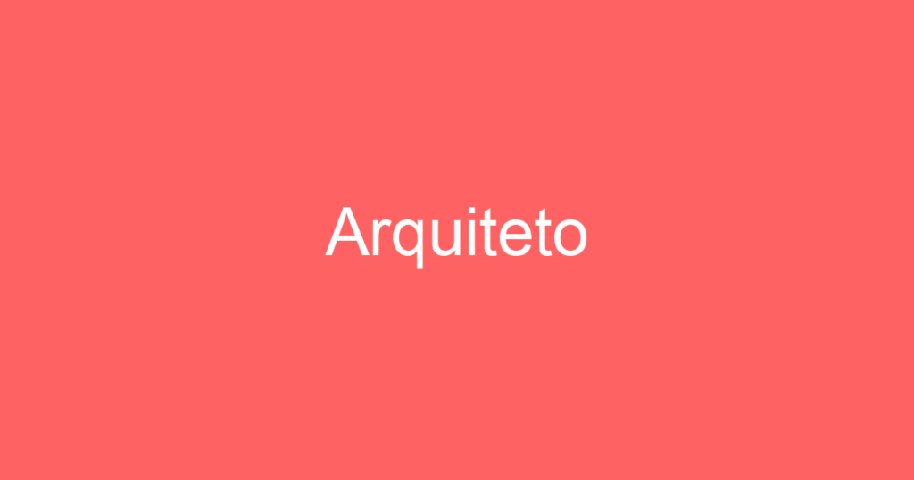 Arquiteto 1