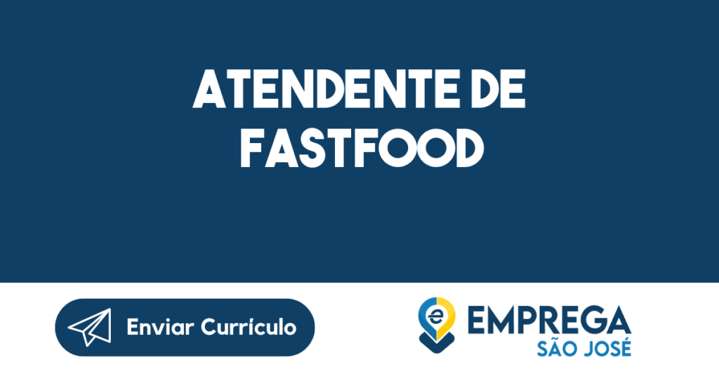 Atendente De Fastfood -São José Dos Campos - Sp 1