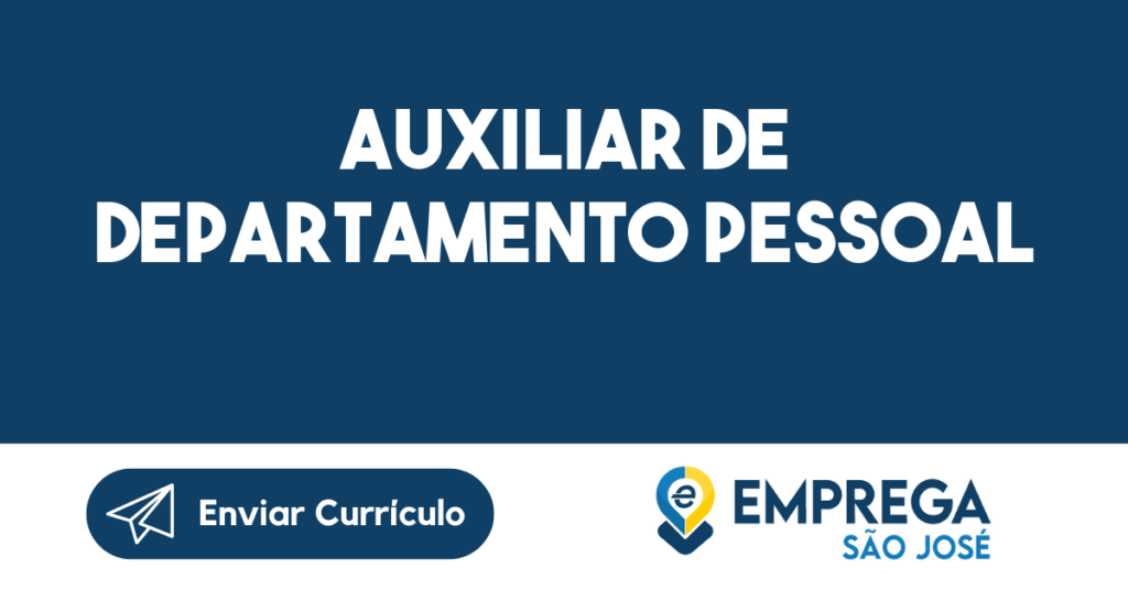 Auxiliar De Departamento Pessoal-São José Dos Campos - Sp 1