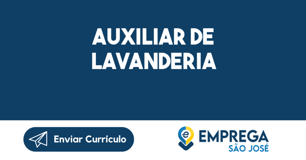 Auxiliar De Lavanderia-São José Dos Campos - Sp 1