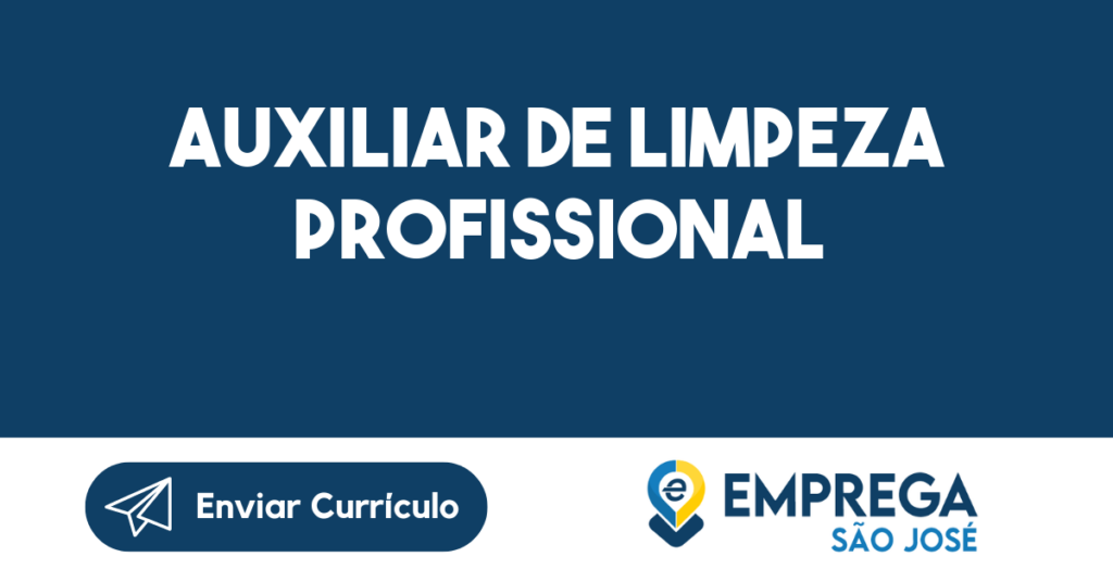 Auxiliar De Limpeza Profissional-São José Dos Campos - Sp 1