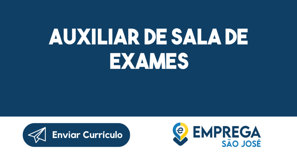 Auxiliar De Sala De Exames-Jacarei - Sp 1