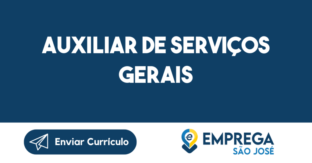 Auxiliar De Serviços Gerais -São José Dos Campos - Sp 1