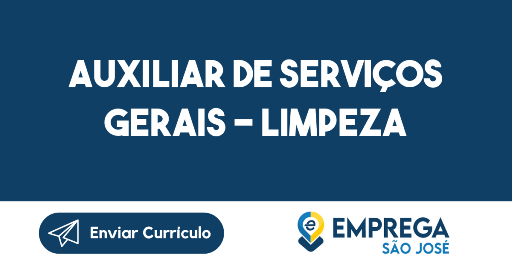 Auxiliar De Serviços Gerais - Limpeza-Jacarei - Sp 1