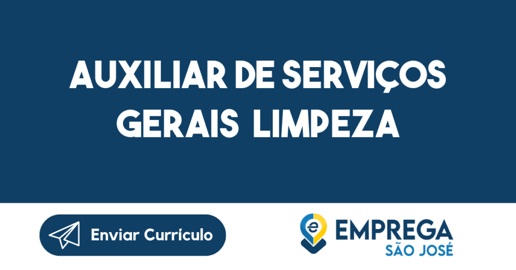 Auxiliar De Serviços Gerais Limpeza-Jacarei - Sp 1