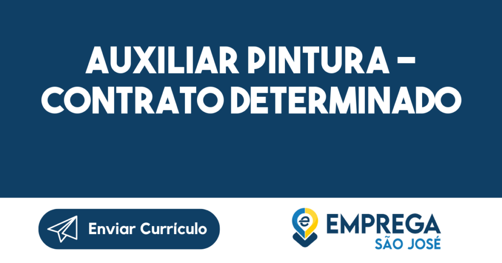 Auxiliar Pintura - Contrato Determinado-São José Dos Campos - Sp 1