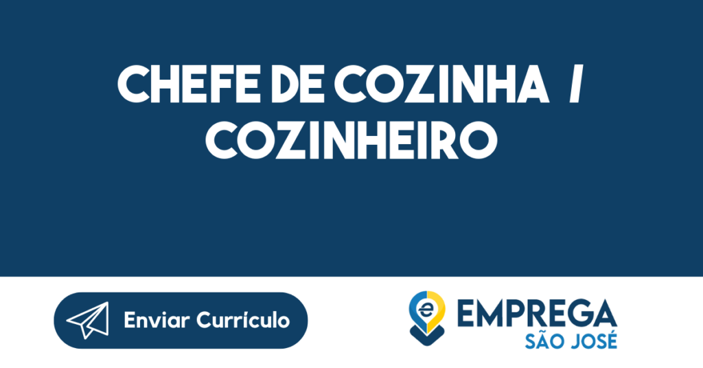 Chefe De Cozinha / Cozinheiro-São José Dos Campos - Sp 1