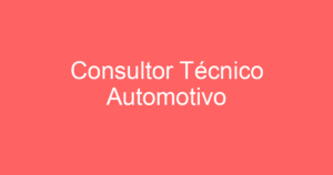 Consultor Técnico Automotivo 14