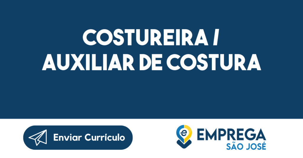 Costureira / Auxiliar De Costura-São José Dos Campos - Sp 1