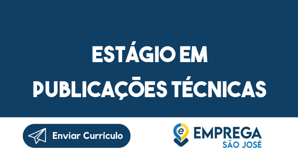 Estágio Em Publicações Técnicas-Jacarei - Sp 1