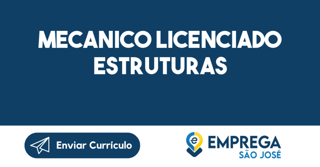 Mecanico Licenciado Estruturas-São José Dos Campos - Sp 1