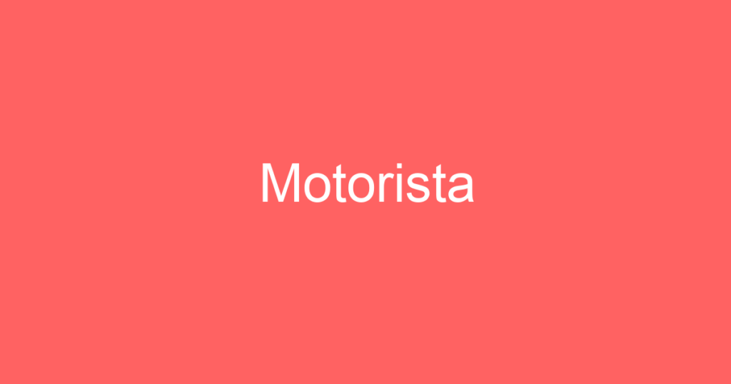 Motorista 1