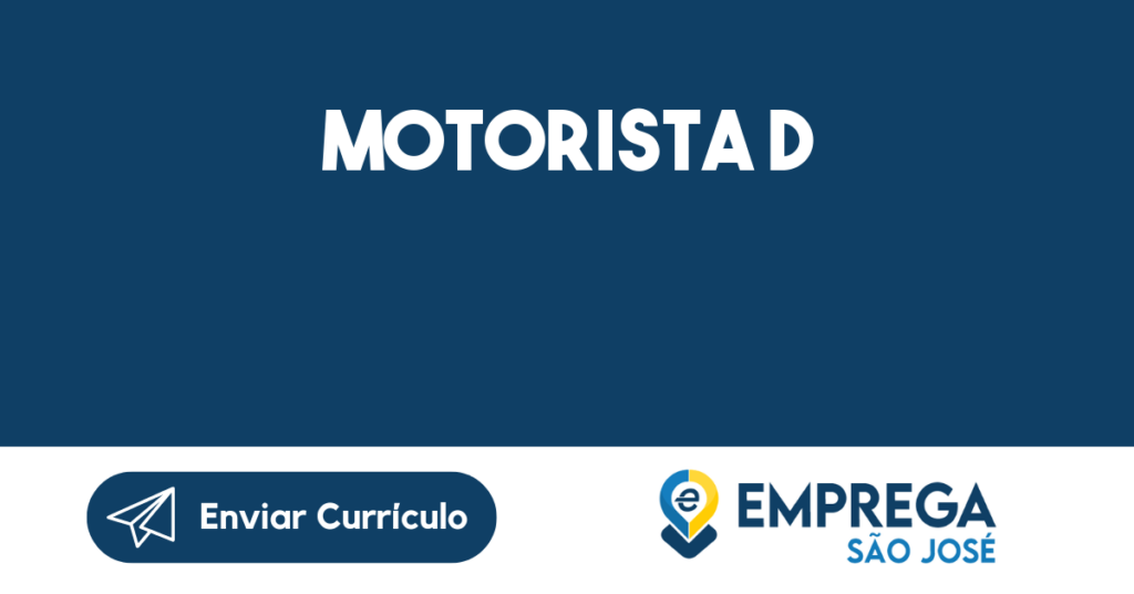 Motorista D-São José Dos Campos - Sp 1