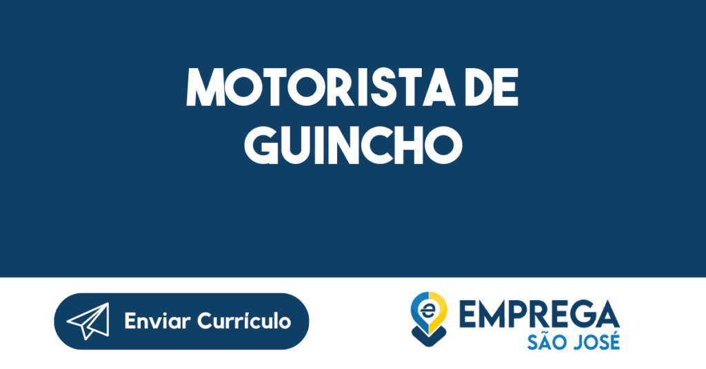 Motorista De Guincho-São José Dos Campos - Sp 1