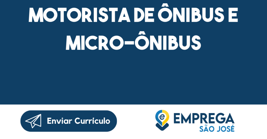 Motorista De Ônibus E Micro-Ônibus -São José Dos Campos - Sp 1