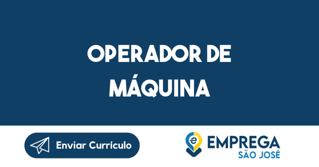 Operador De Máquina-São José Dos Campos - Sp 1