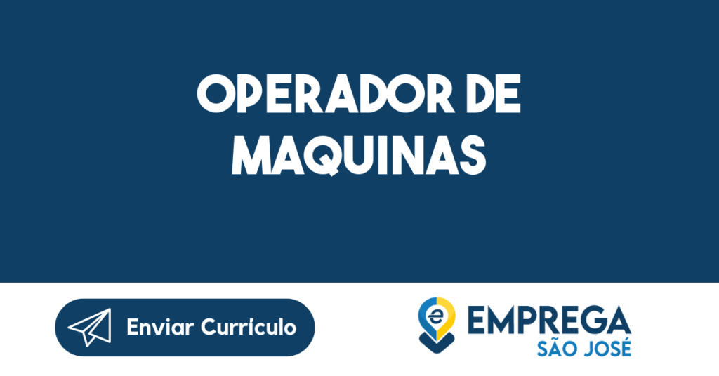 Operador De Maquinas-Jacarei - Sp 1