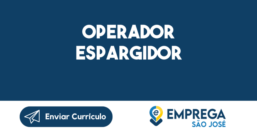 Operador Espargidor-São José Dos Campos - Sp 1