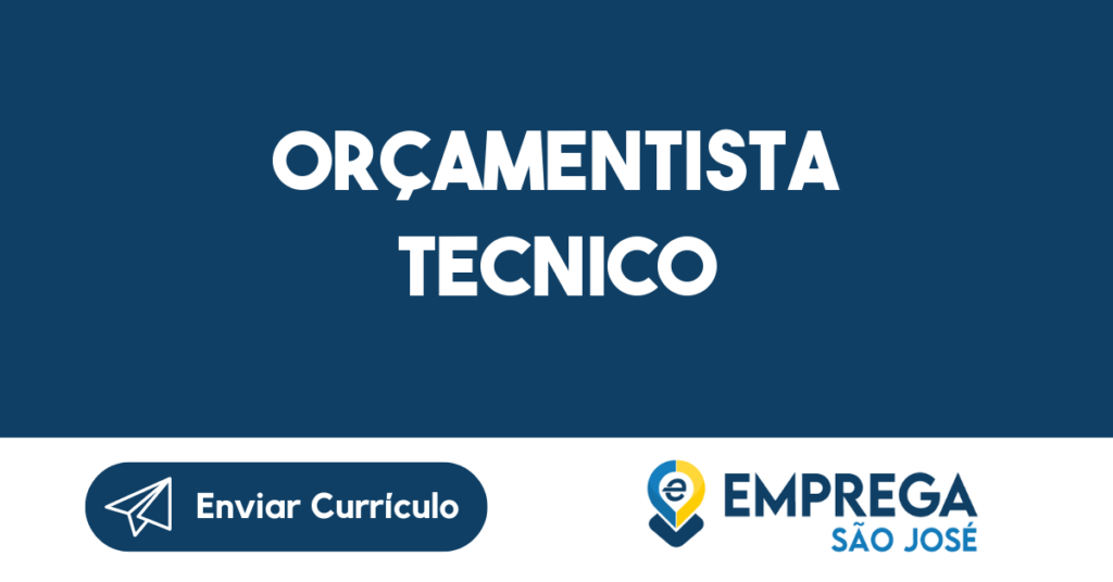 Orçamentista Tecnico-São José Dos Campos - Sp 1