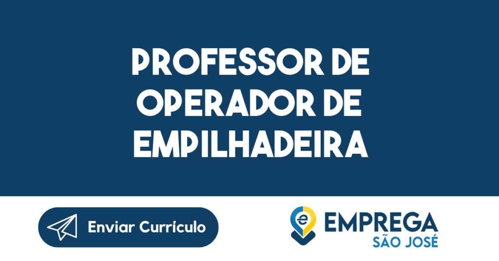 Professor De Operador De Empilhadeira-São José Dos Campos - Sp 1