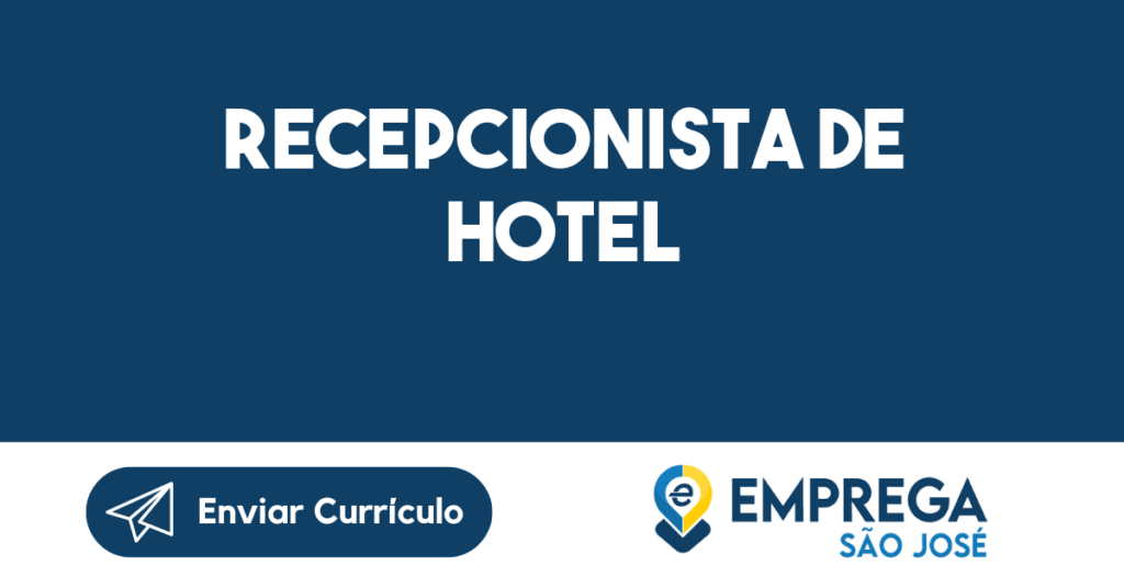 Recepcionista De Hotel-São José Dos Campos - Sp 1