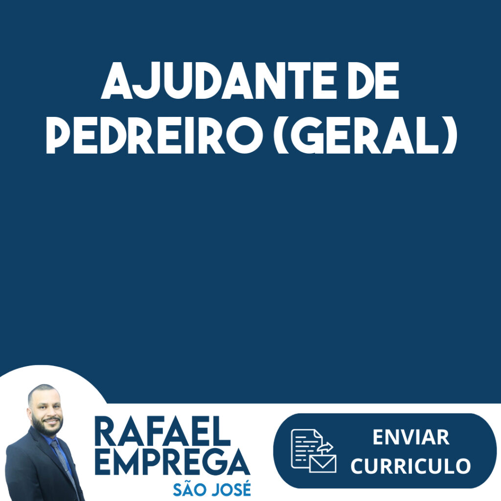 Ajudante De Pedreiro (Geral)-São José Dos Campos - Sp 1