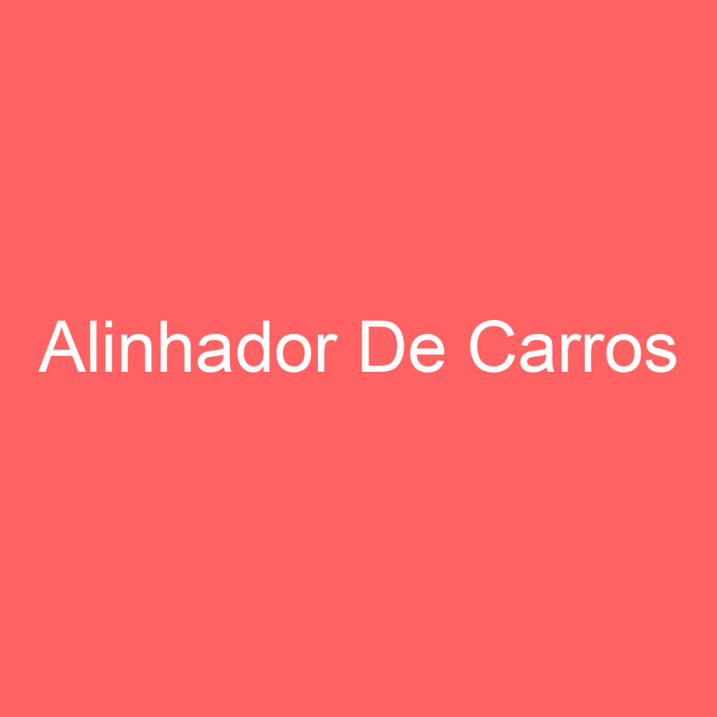 Alinhador De Carros 1